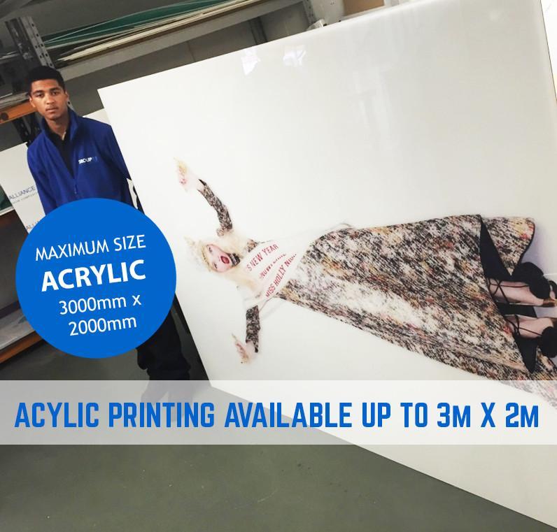 3m x 2m Acrylic Print - Fulham Graphics