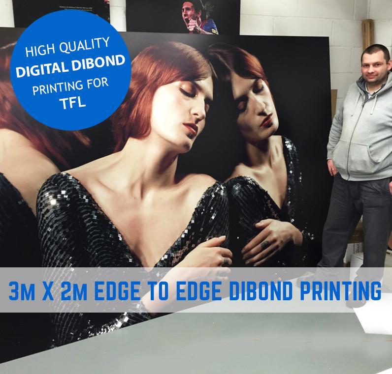 3m x 2m Edge to Edge Dibond Printing - Fulham Graphics