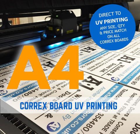 A4 correx board printing - Fulham Graphics