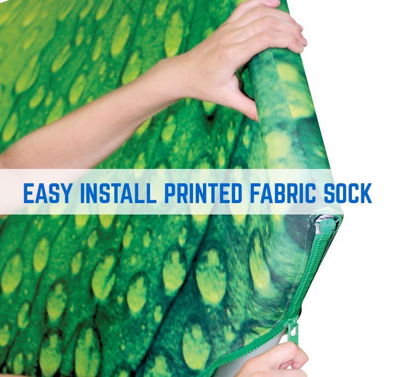 Printed Fabric Sock with Easy Installation