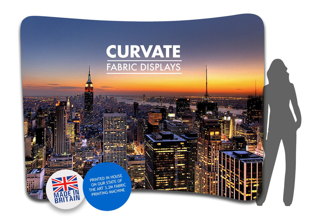 Curvate Fabric Display - Printed In House