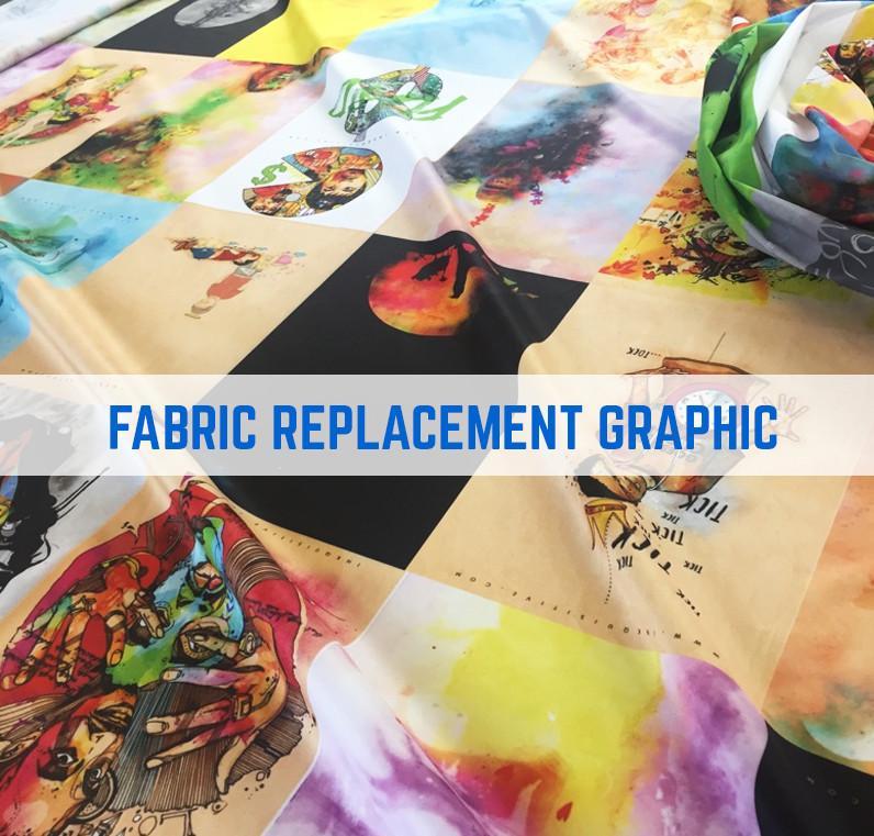 FABRIC GRAPHIC REPLACEMENT MONOLITH MONUMENT FABRIC STAND