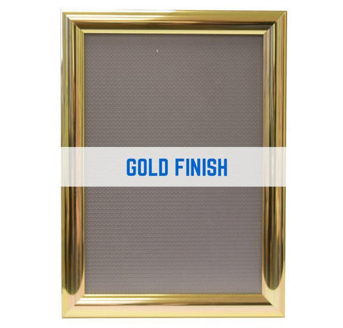 Jupiter Polished Gold 25MM Snap Frame - Fulham Graphics 