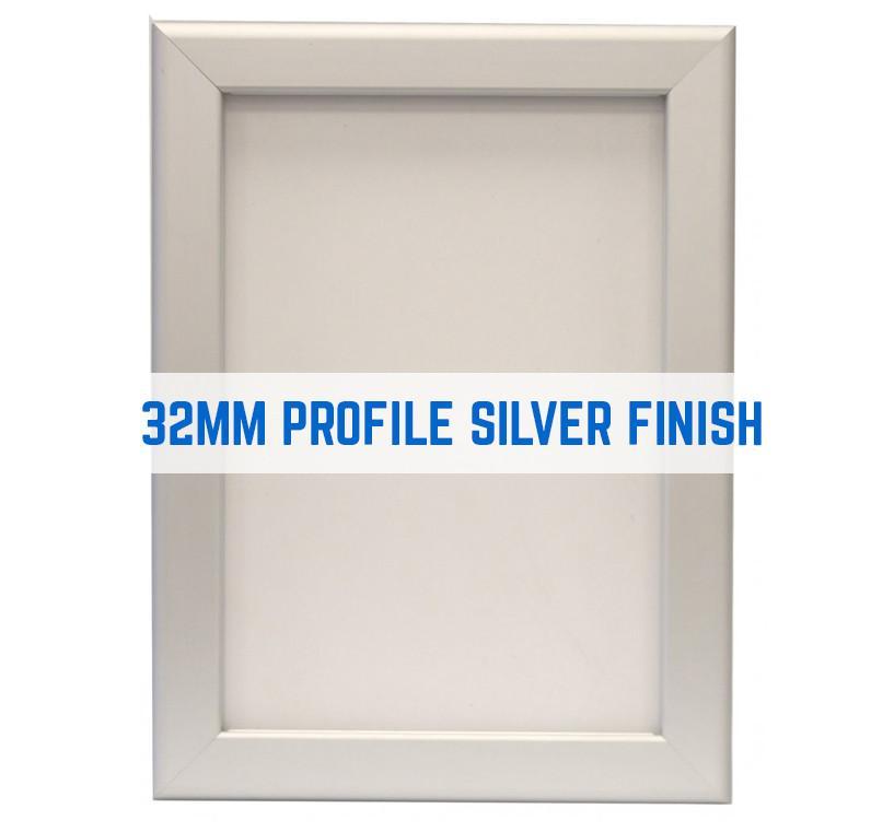 RANDOLPH SILVER 32MM POSTER GRIP SNAP FRAME