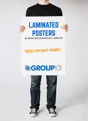 Laminated Poster Printing For Snap Frames - Fulham Graphics