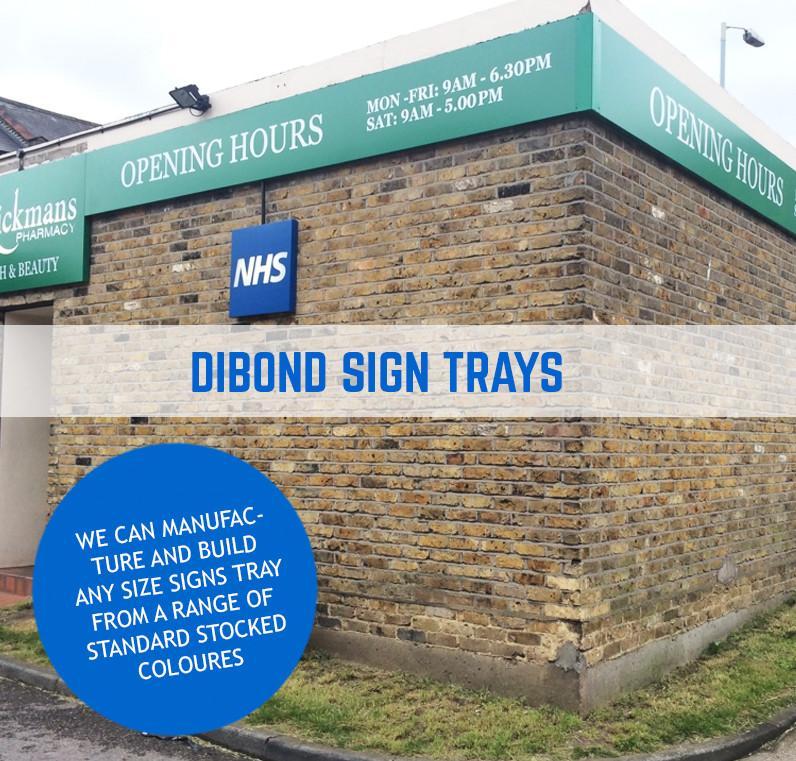 Dibond Sign Trays - Fulham Graphics